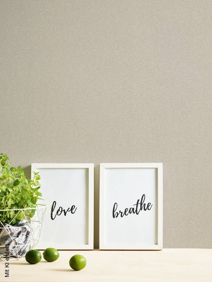A.S.Creation Vliestapete New Elegance Uni beige B/L: ca. 53x1005 cm