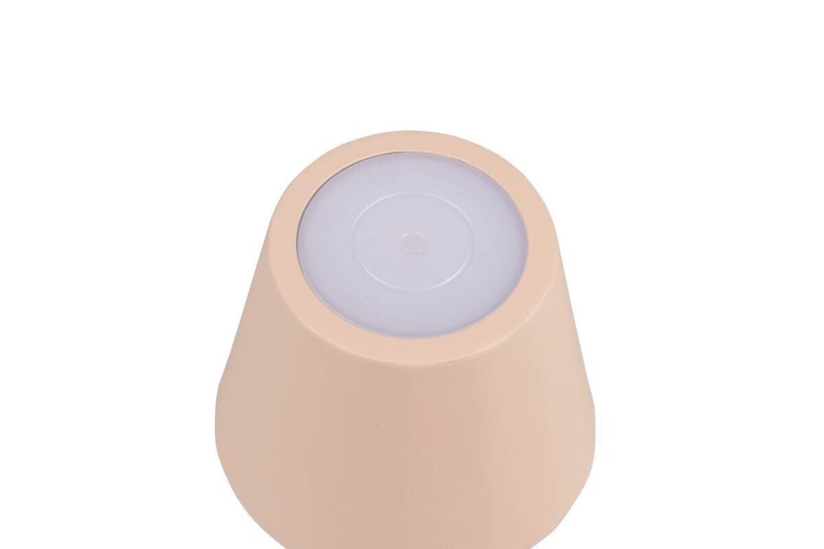 Reality LED Tischleuchte DIAZ sand Metall H: ca. 21 cm 1 Brennstellen