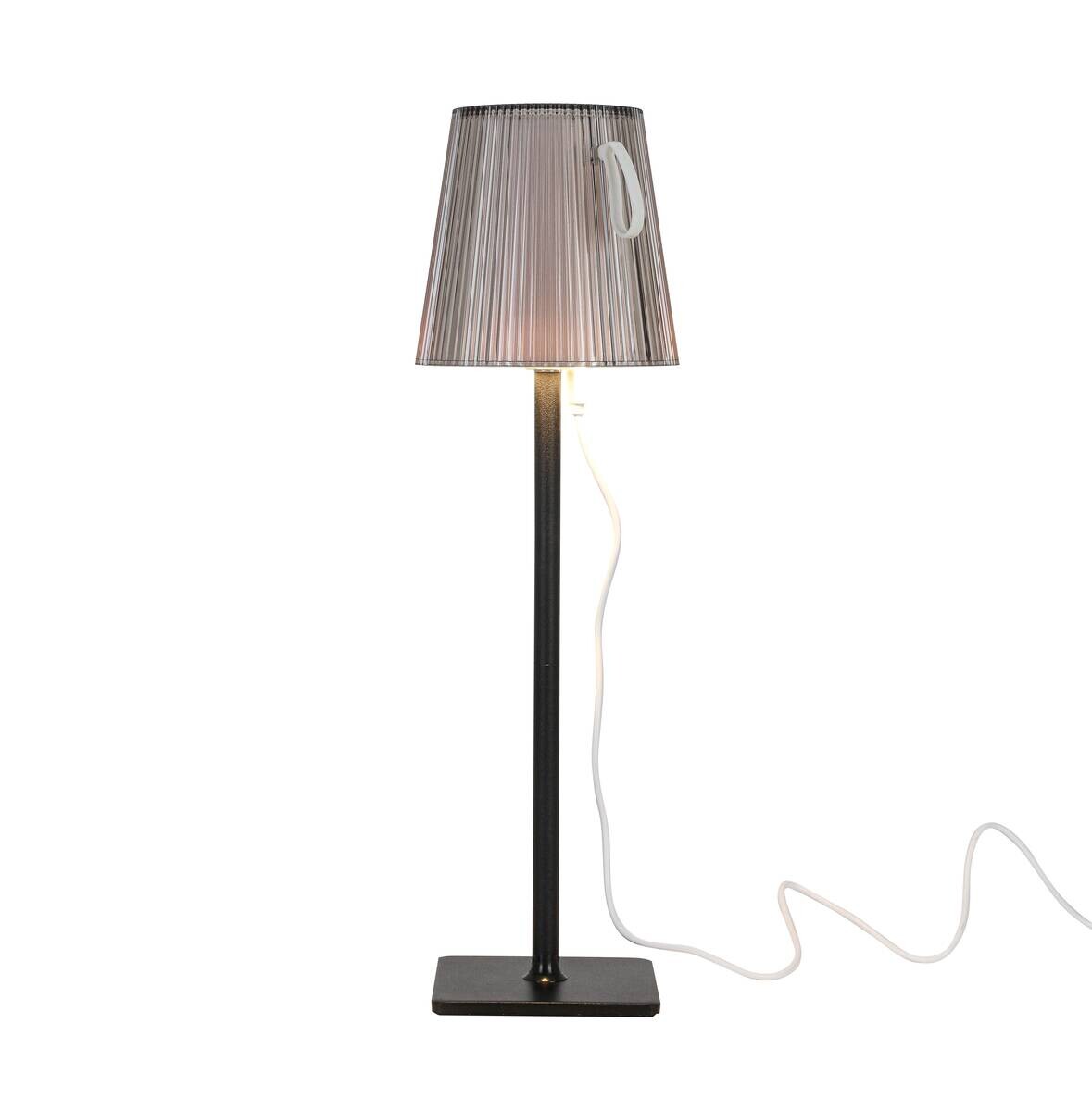 Tischleuchte anthrazit H/D: ca. 36x11 cm