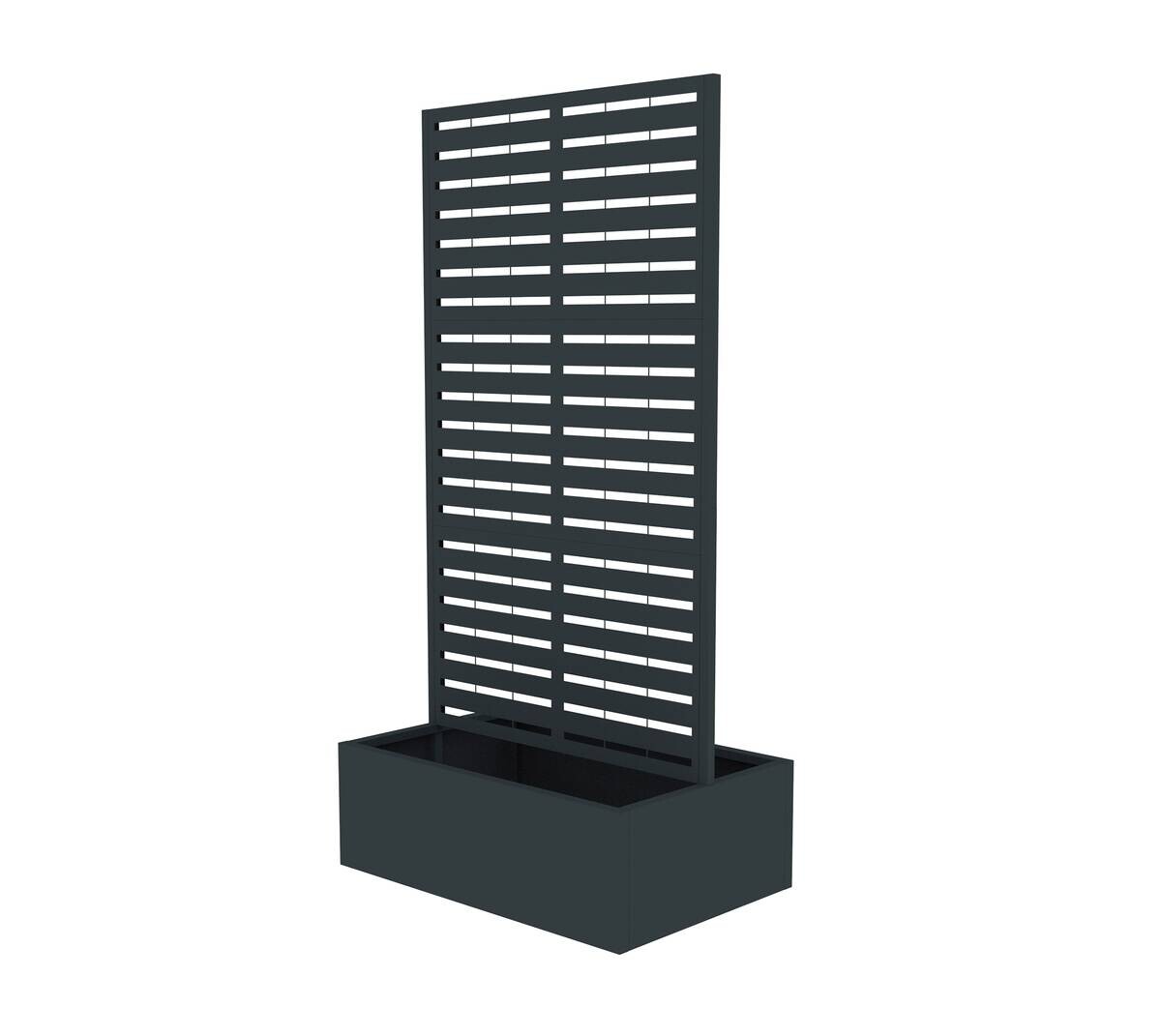 Westmann Pflanzkasten Dekora anthrazit Stahl B/H/L: ca. 90x180x60 cm