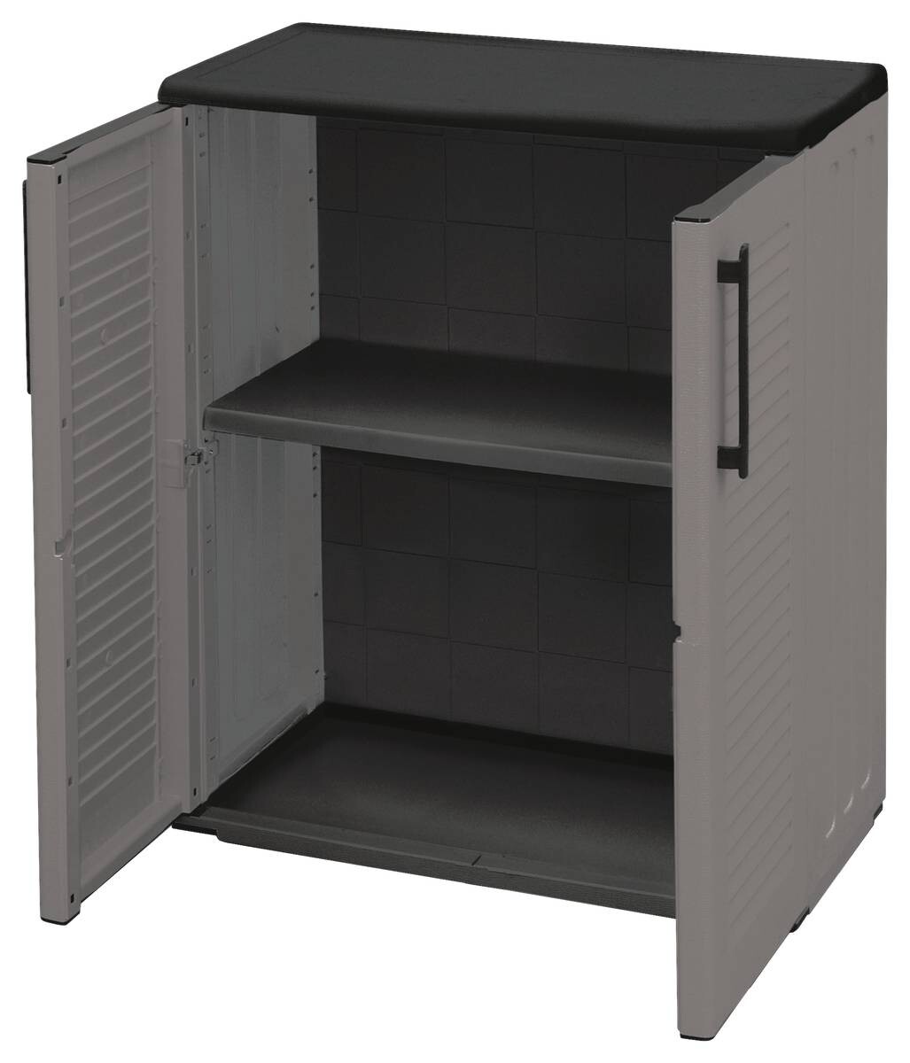 ArtPlast Kunststoffschrank Easy grau B/H/T: ca. 68x84x37 cm