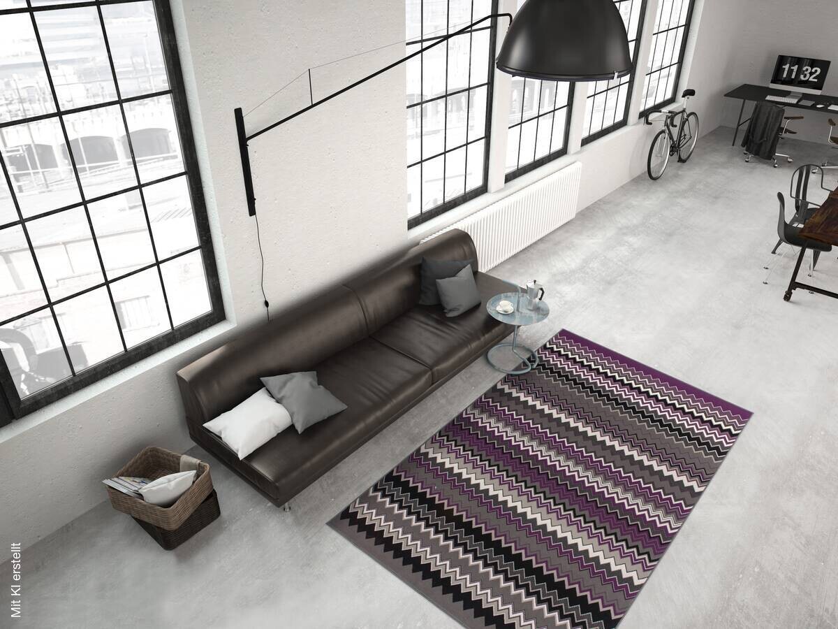 Kayoom Kurzflorteppich Now! 725 violett B/L: ca. 160x230 cm