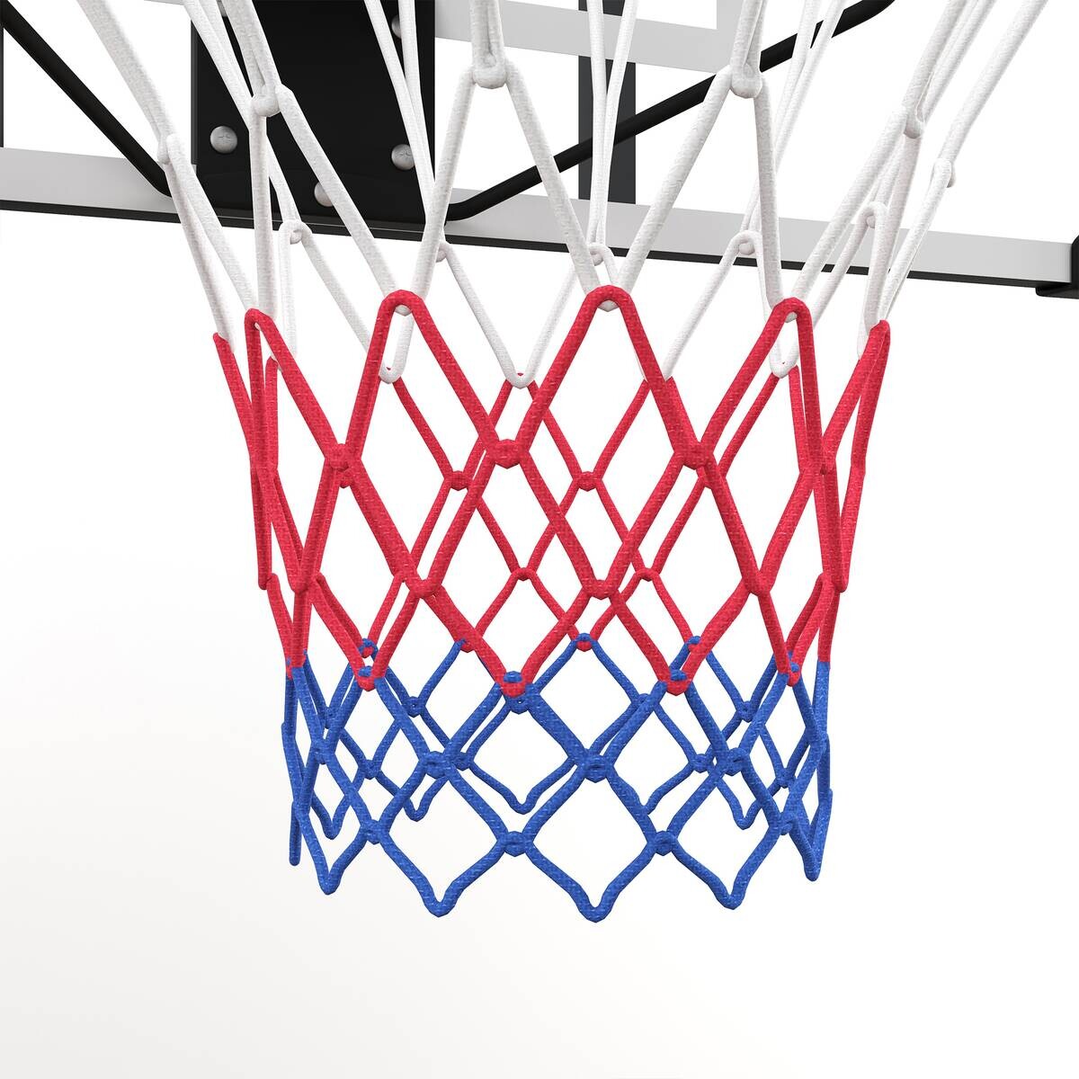 SPORTNOW Basketballkorb transparent Stahl B/H/L: ca. 61x73x113 cm