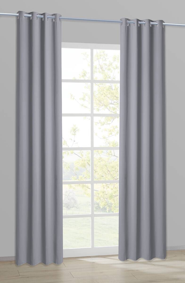 Verdunklungsvorhang Iglu silber B/L: ca. 140x245 cm