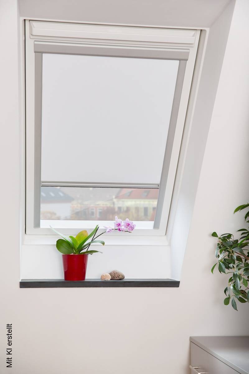LICHTBLICK Dachfenster-Rollo Skylight VD weiß B/L: ca. 38,3x54 cm