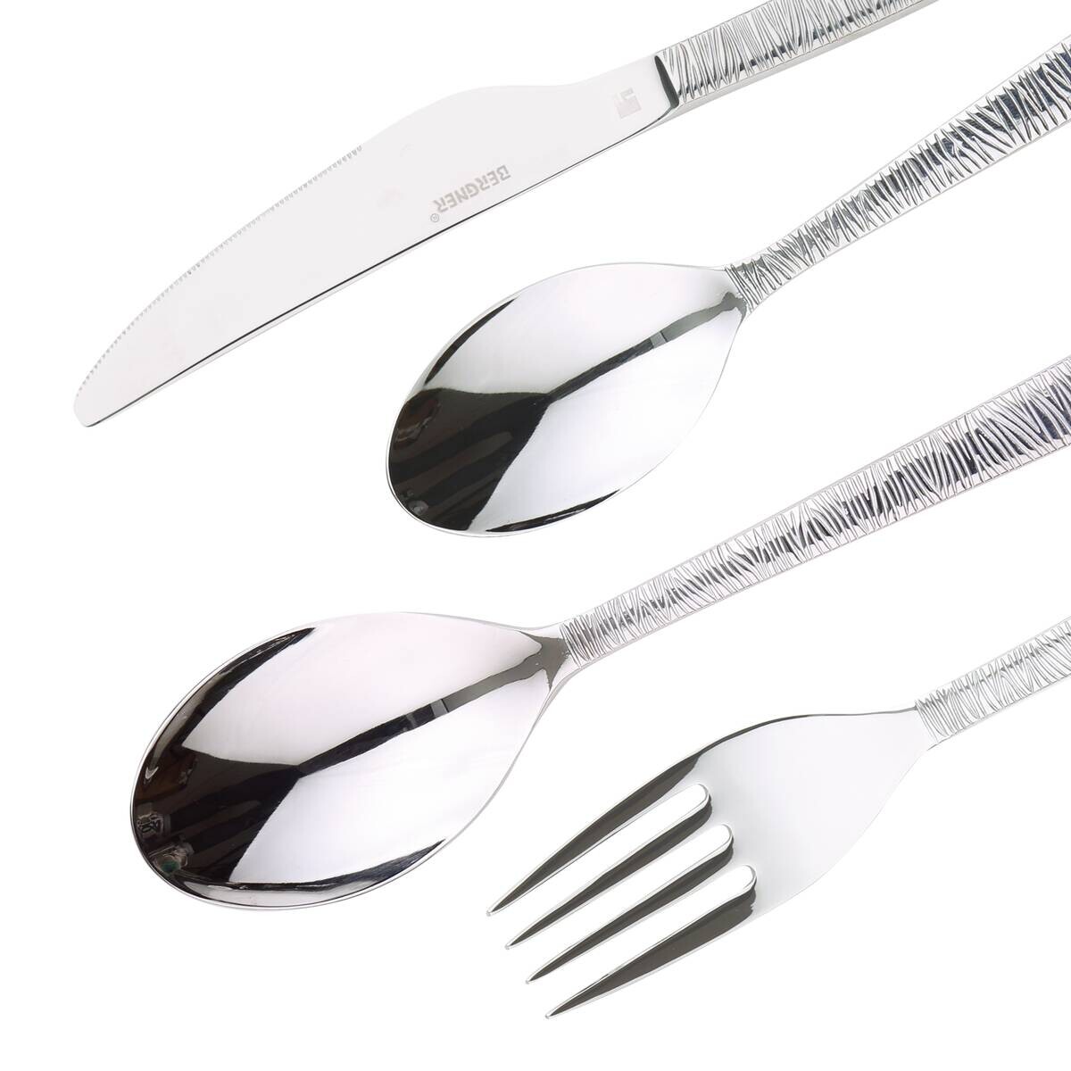 BERGNER Besteckset LYON silber Edelstahl 24 tlg.