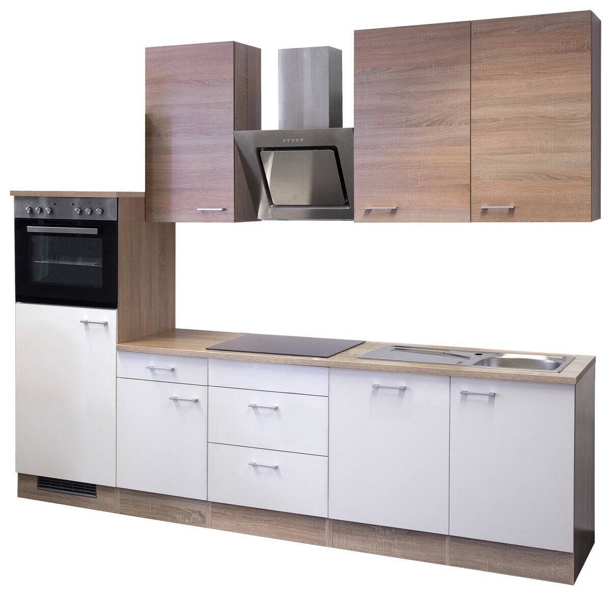 Küchenblock Samoa weiß B/H/T: ca. 280x234x60 cm