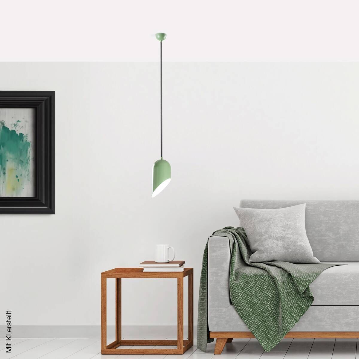 Opviq Pendelleuchte minze B/H/T: ca. 14x121x14 cm E27 1 Brennstellen