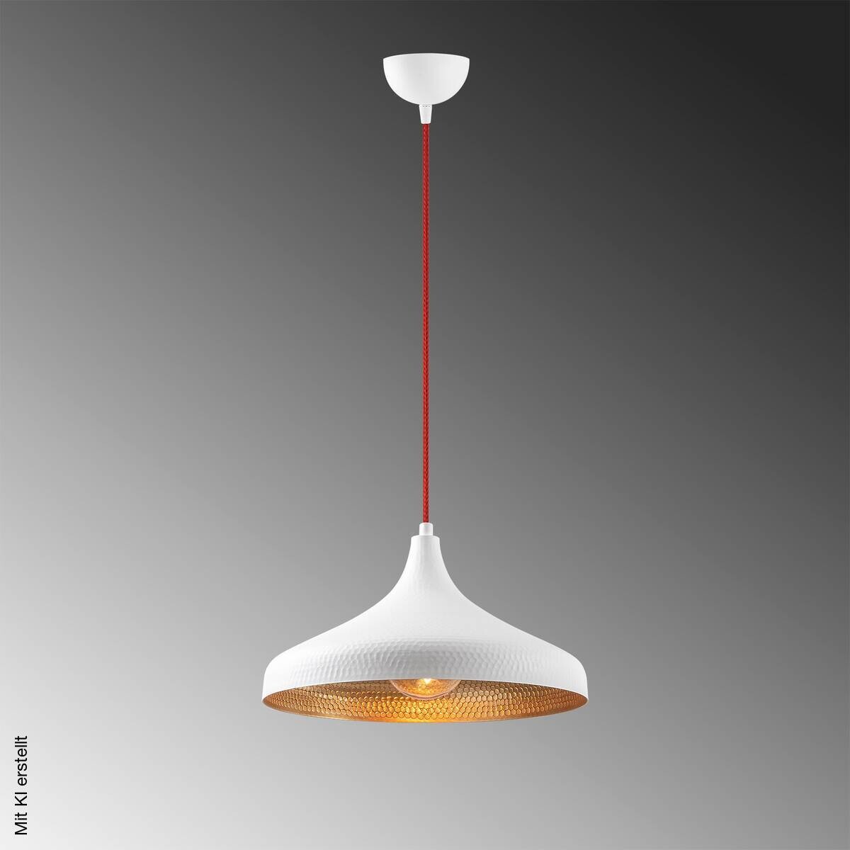 Opviq Pendelleuchte weiß B/H/T: ca. 36x118x36 cm E27 1 Brennstellen