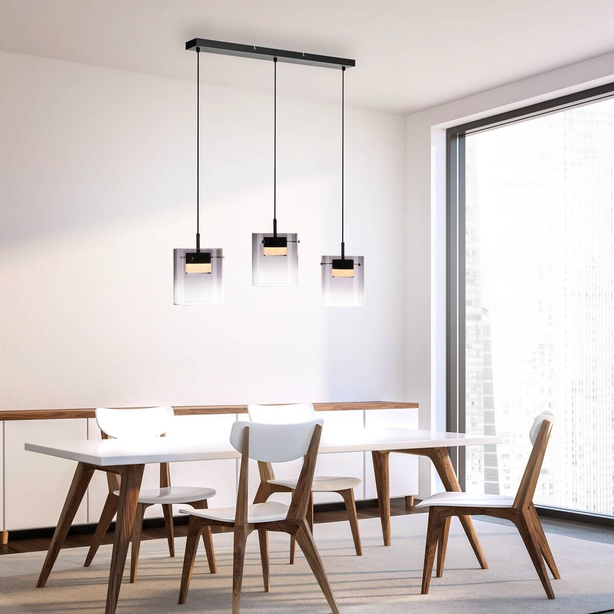 Just Light Pendelleuchte schwarz