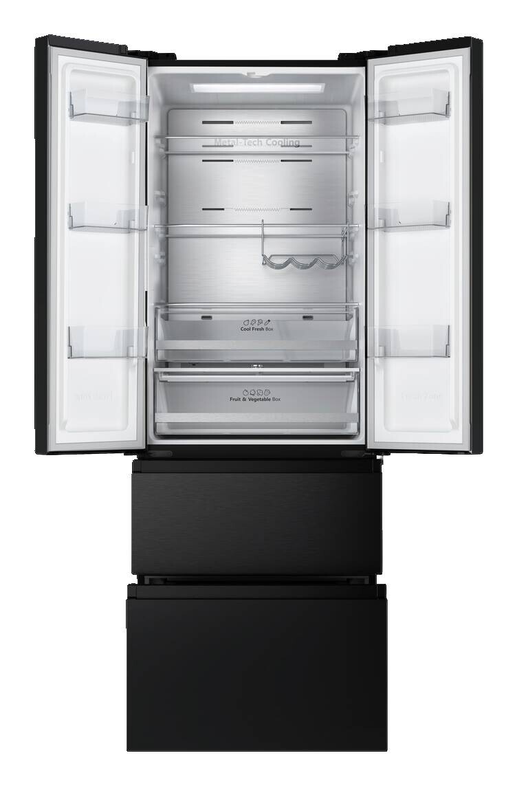 Hisense French-Door Kühl-/Gefrierkombination RF632N4AFC1 schwarz