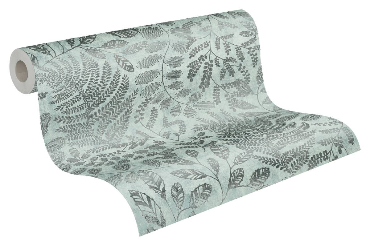 A.S.Creation Vliestapete silber blau B/H/D: ca. 53x1005x8,3 cm