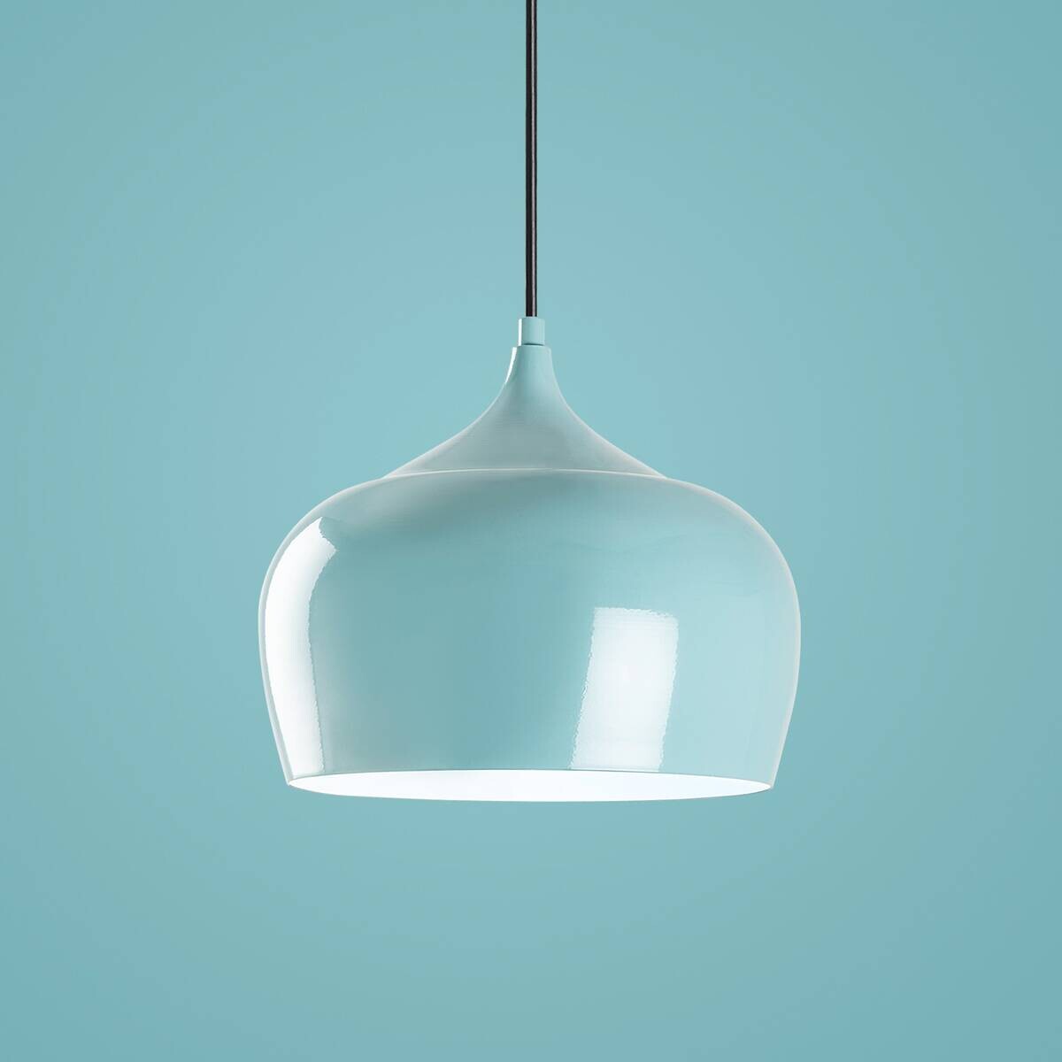 Opviq Pendelleuchte türkis B/H/T: ca. 28x125x28 cm E27 1 Brennstellen
