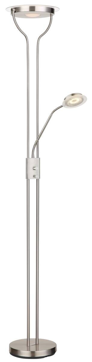 GLOBO LED-Deckenfluter nickel Metall B/H/L: ca. 25,5x180x28 cm 1 Brennstellen