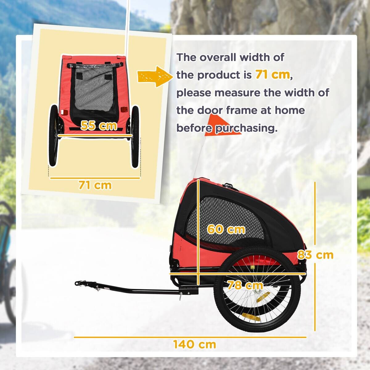 PawHut Hundeanhänger