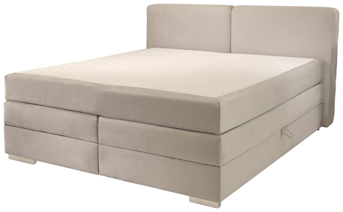 Boxspringbett Happy hellgrau Liegefläche B/L: ca. 160x200 cm