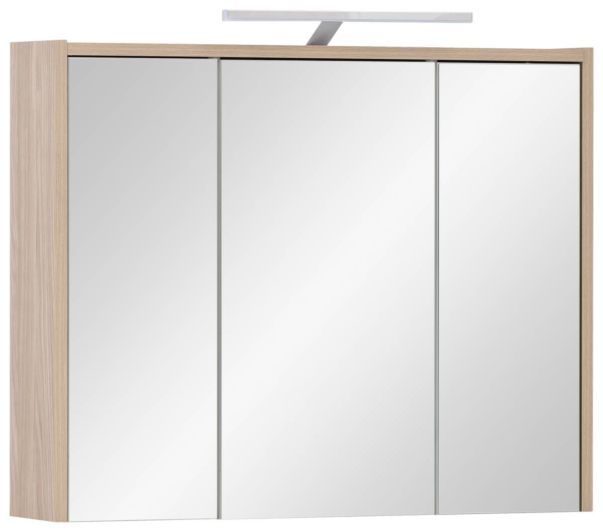 Spiegelschrank Flag Eiche hell Nachbildung B/H/T: ca. 74,5x64x16 cm