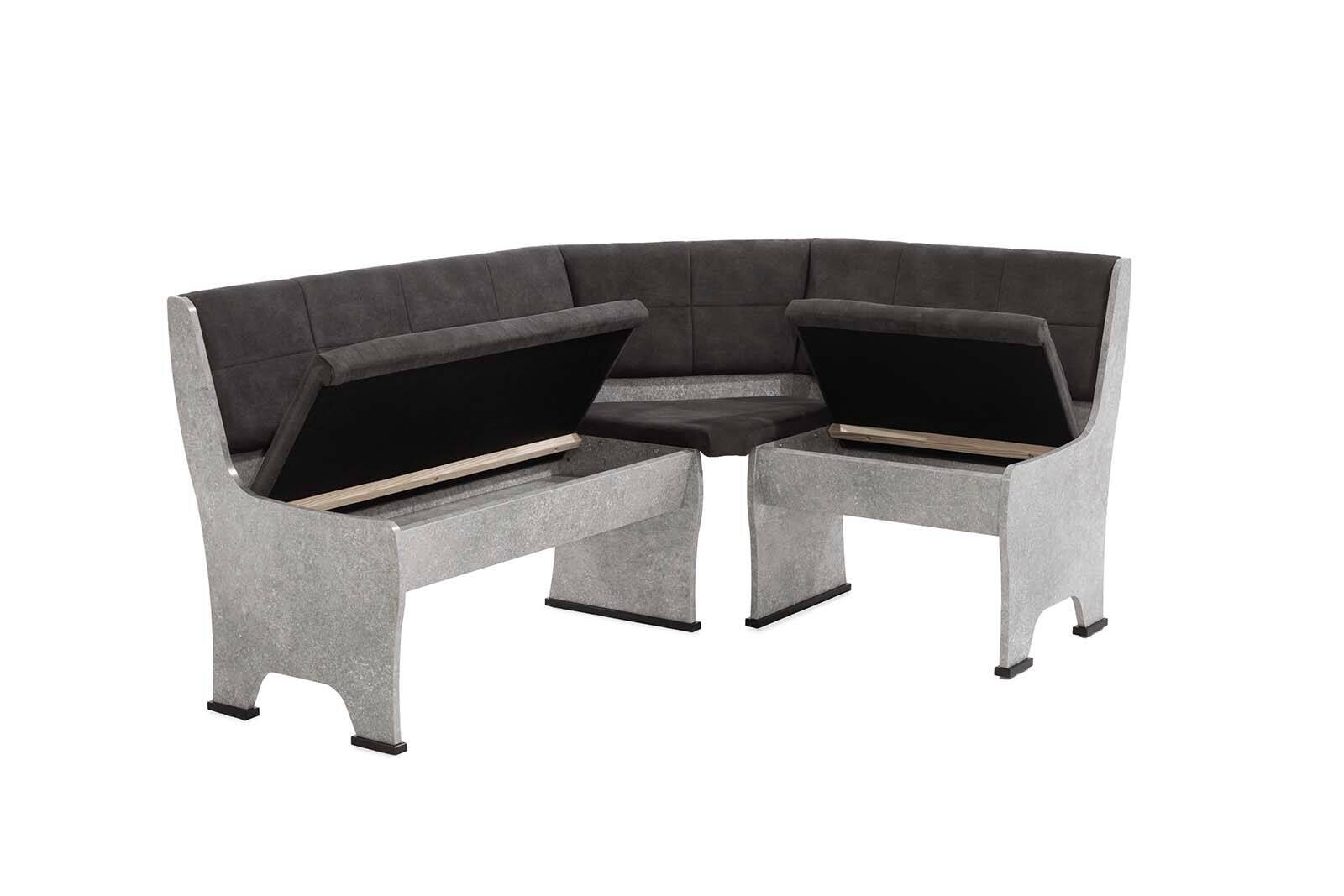 Eckbankgruppe Beton B/T: ca. 100x65 cm