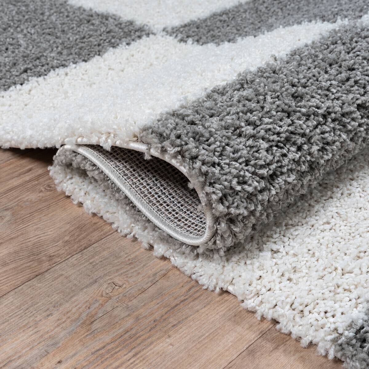 Sanat Hochflorteppich MILANO hellgrau B/L: ca. 200x290 cm