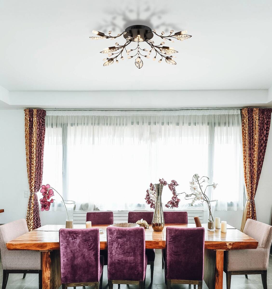 GLOBO Deckenventilator schwarz Metall B/H/L: ca. 65x20x65 cm