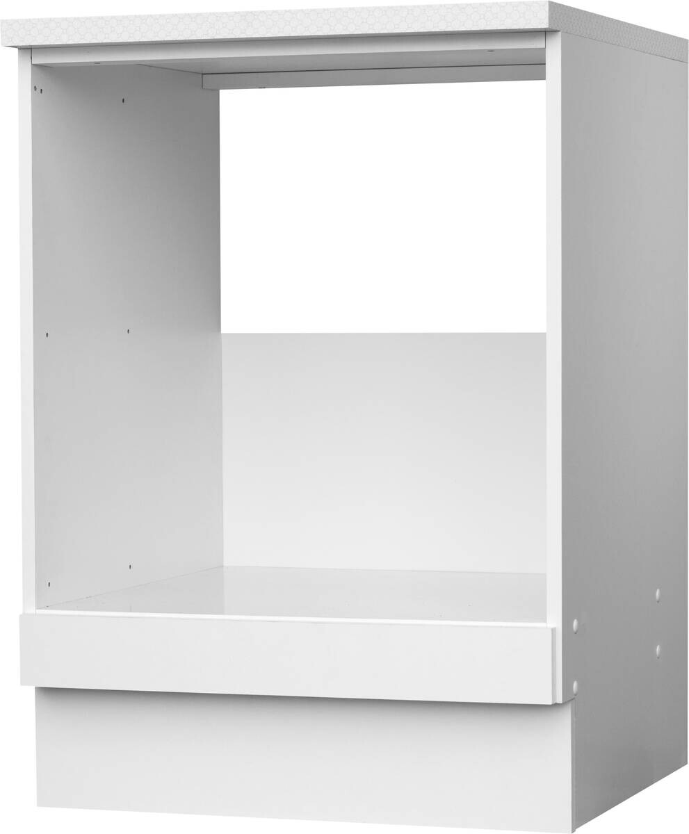 Herdumbauschrank weiß matt B/H/T: ca. 60x85x60 cm