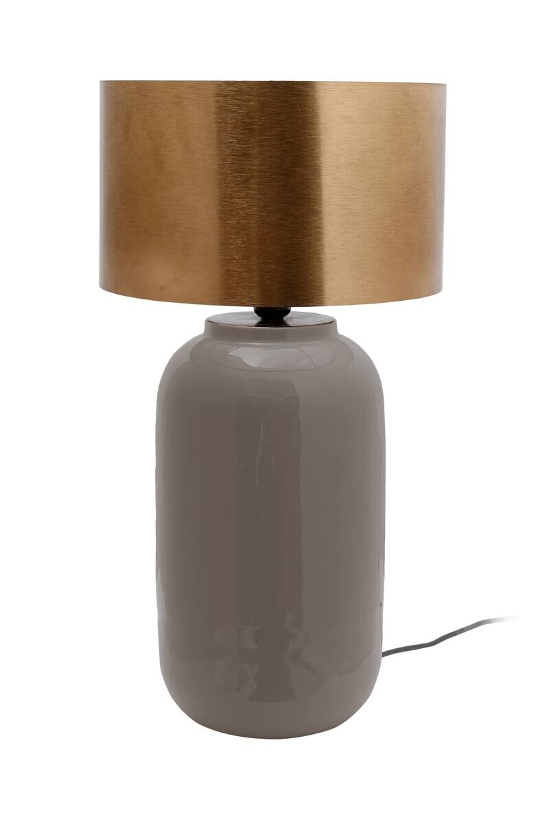 Kayoom Tischleuchte gold grau Eisen B/H/L: ca. 31x57,5x31 cm E27 1 Brennstellen