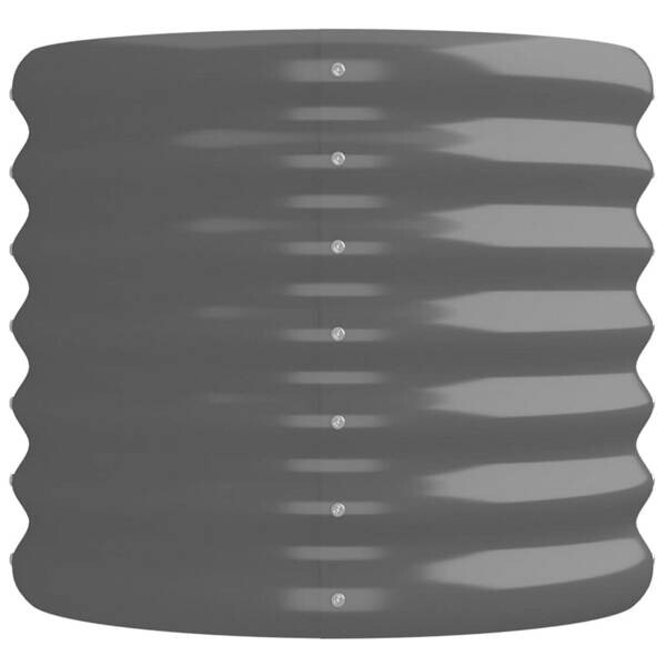 Hochbeet grau Stahl B/H/L: ca. 40x36x224 cm