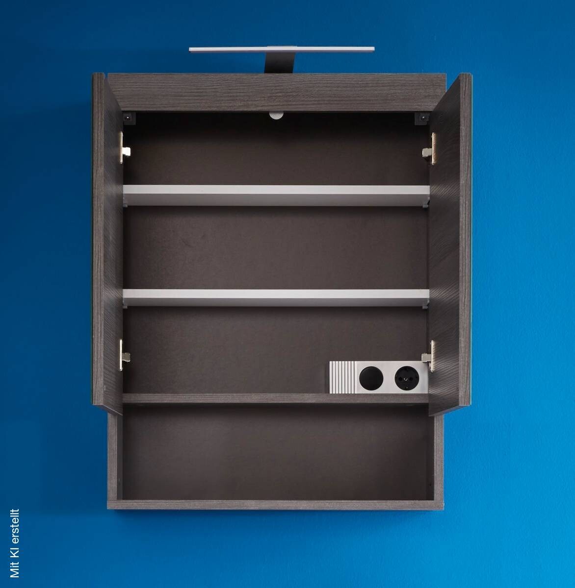 Spiegelschrank Runner Rauchsilber Nachbildung B/H/T: ca. 58x75x18 cm