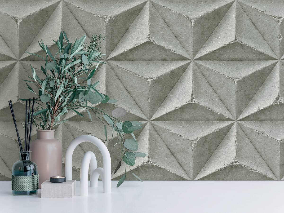 A.S.Creation Vliestapete weiß B/H/D: ca. 53x1005x8 cm