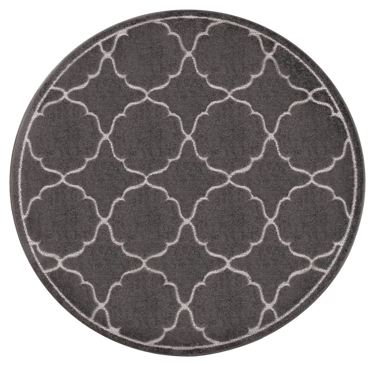 Sanat Outdoorteppich BERLIN grau B/L: ca. 120x120 cm