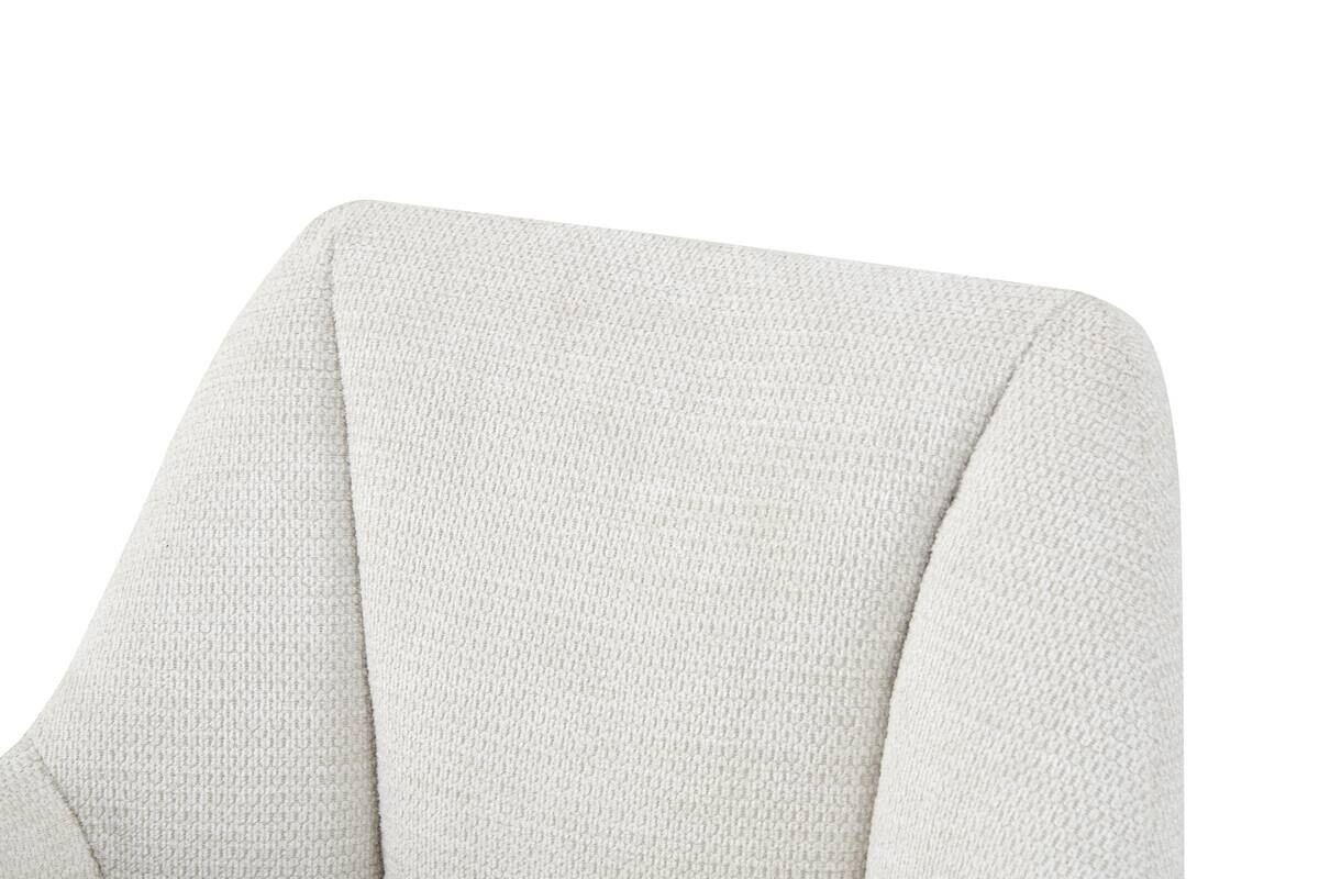 Stuhl BELLA, 2er Set creme Stoff B/H/T: ca. 55x82x62 cm
