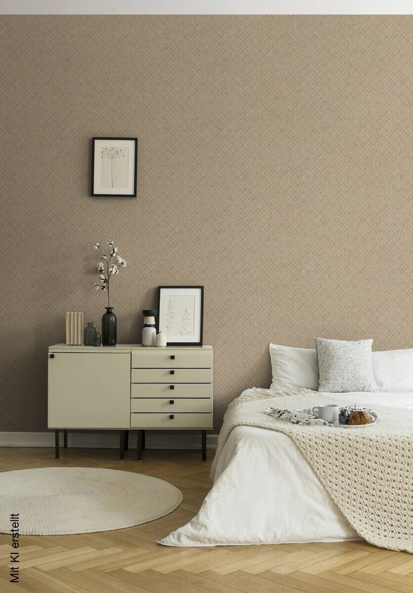 A.S.Creation Vliestapete beige gold B/H/D: ca. 53x1005x9,3 cm