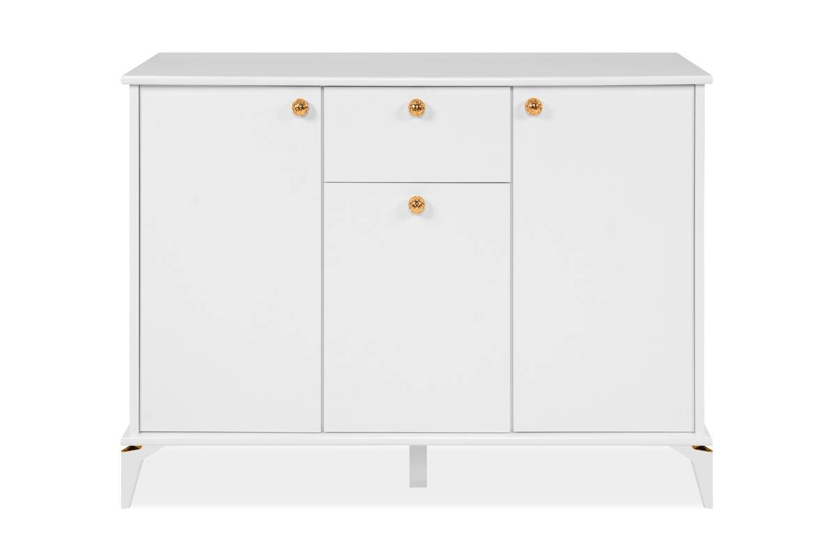 Kommode Izmir weiß Kupfer Nachbildung B/H/T: ca. 120x90x36 cm