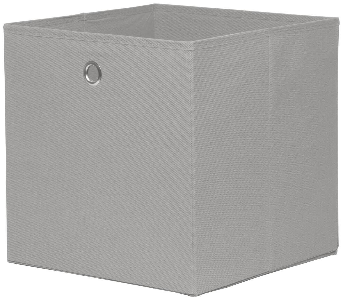 Stoffbox grau B/H/T: ca. 32x32x32 cm