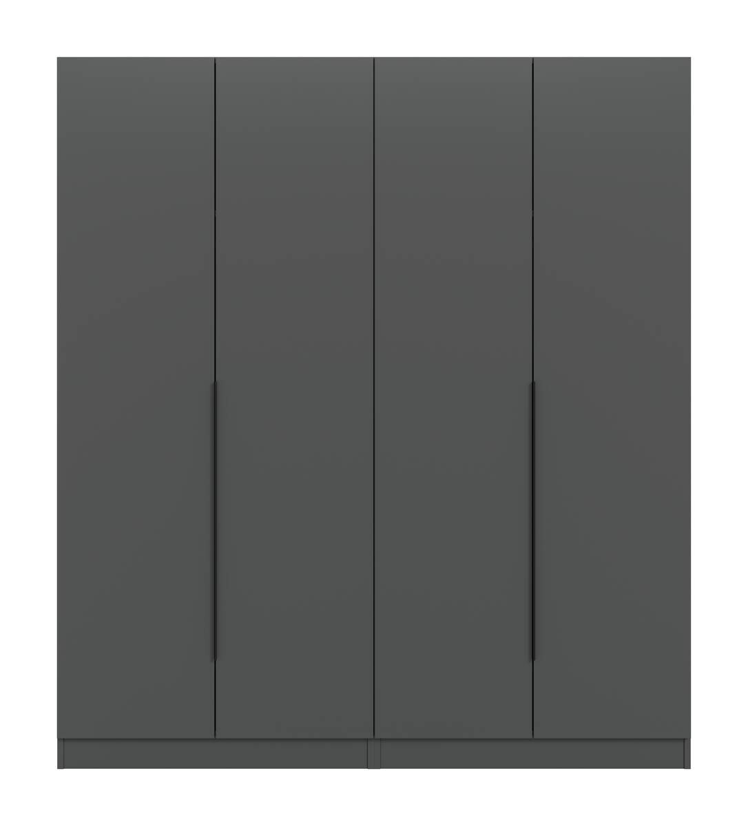 Kleiderschrank KOPENHAGEN anthrazit B/H/T: ca. 160x181x52 cm