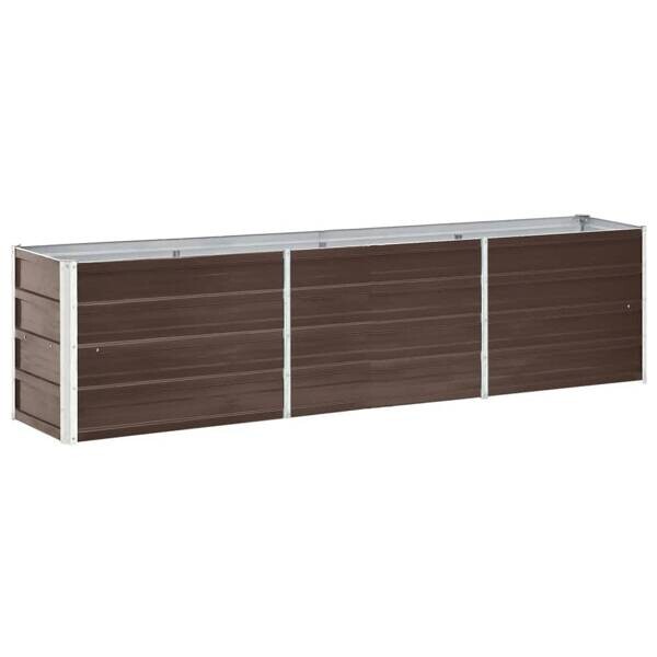 Garten-Hochbeet braun Stahl B/H/L: ca. 40x45x240 cm