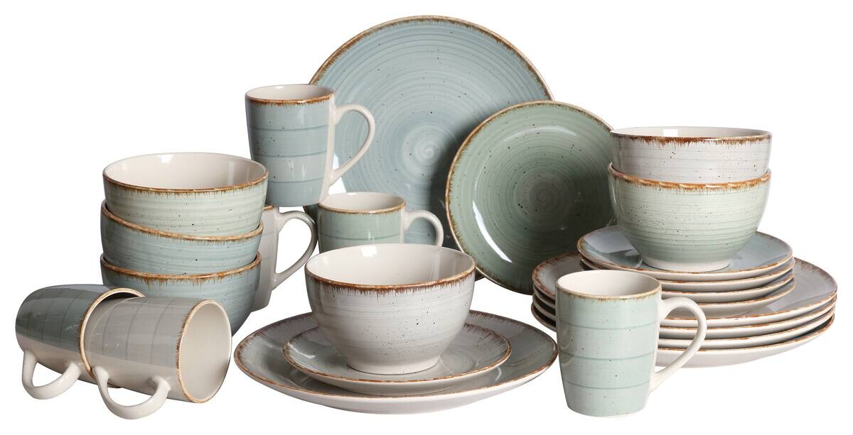 POCOline Kombiservice bunt Steingut 1 tlg.