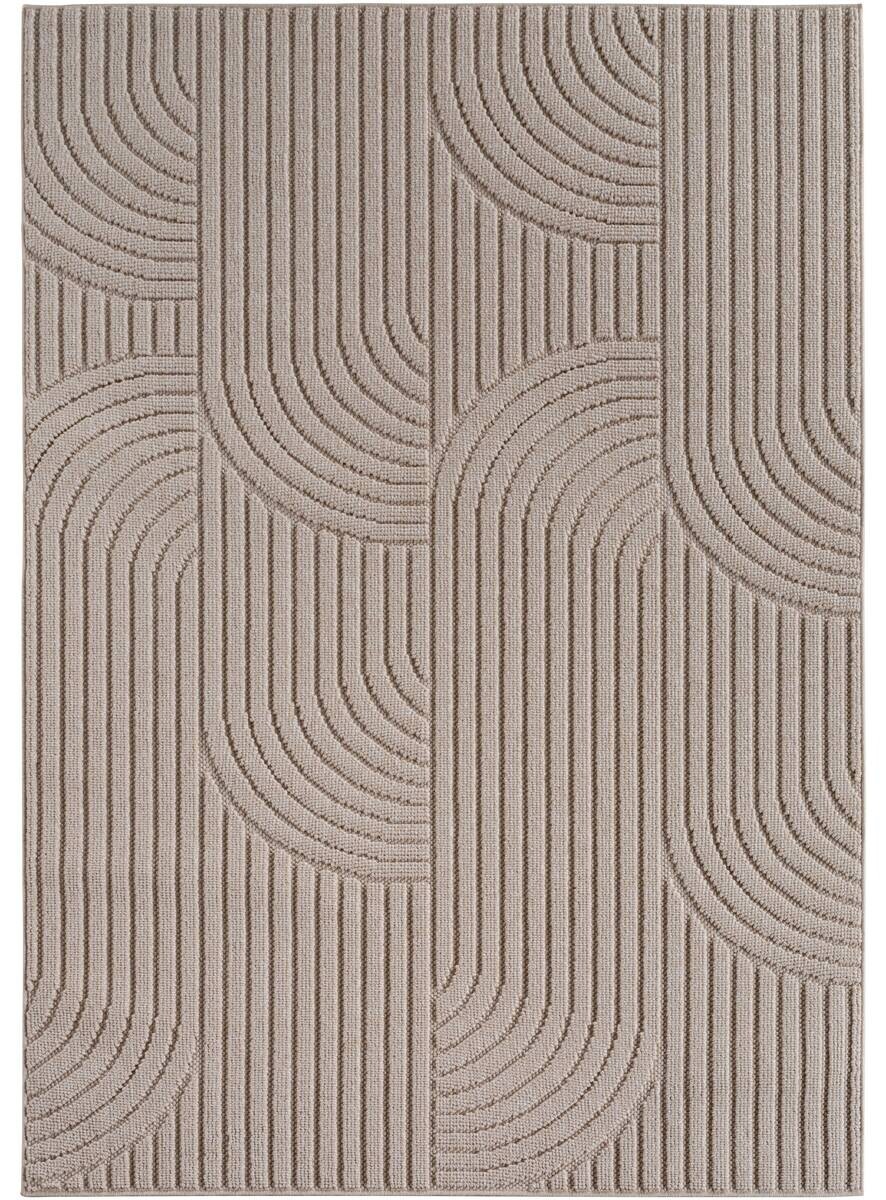 Ayyildiz Kurzflorteppich HELIX beige B/H/L: ca. 140x0,7x200 cm