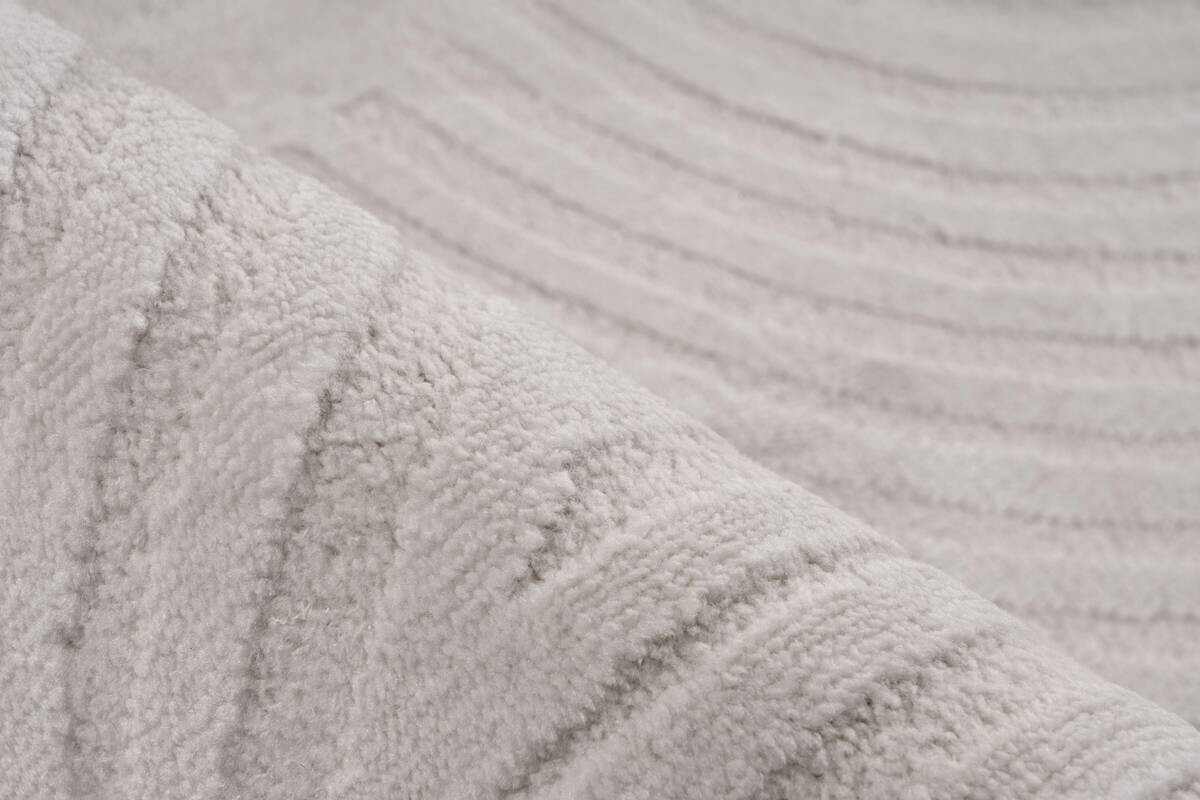Kayoom Teppich Bandito 325 silber B/L: ca. 120x170 cm