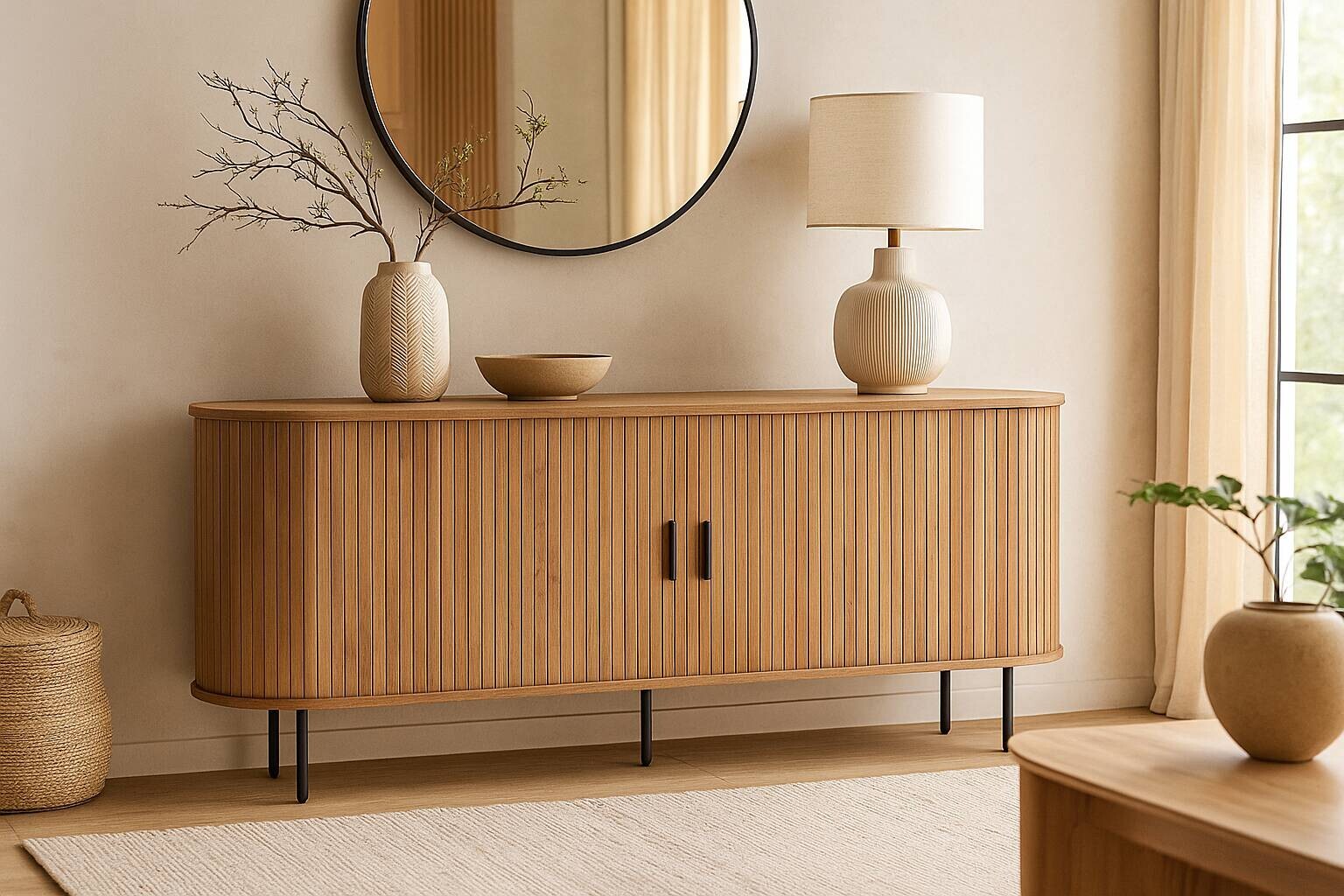 Kommode SELVA Eiche Sonoma Nachbildung B/H/T: ca. 180x76x40 cm