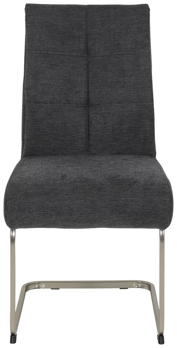 Schwingstuhl Ines, 4er-Set anthrazit Microfaser Webstoff Metall B/H/T: ca. 50x99x66 cm