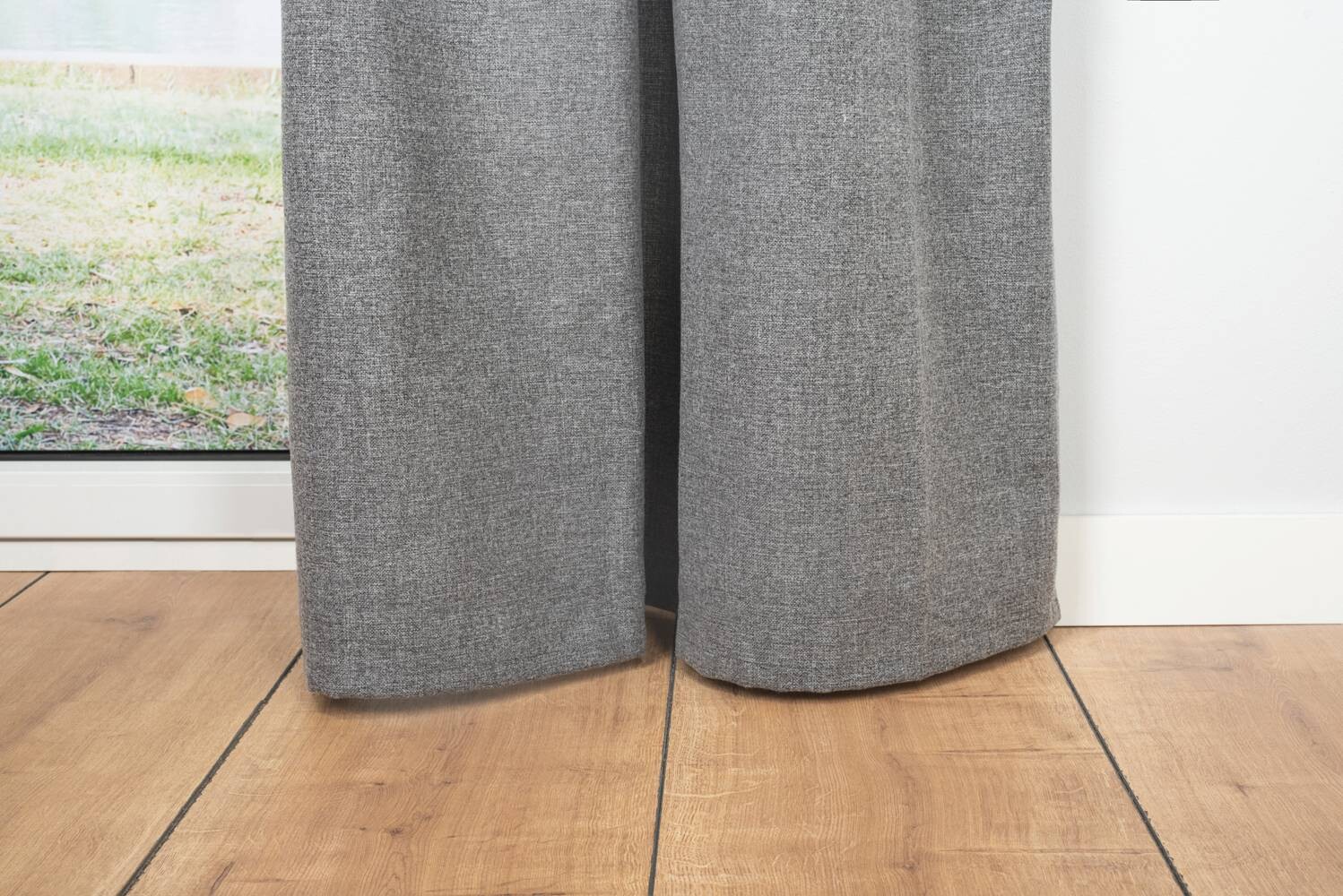 Ösenvorhang CHALET grau B/L: ca. 135x245 cm