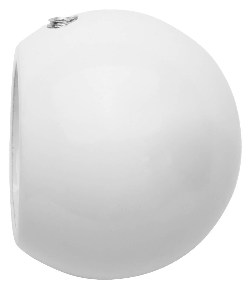 ondeco Endstück ball weiß Metall