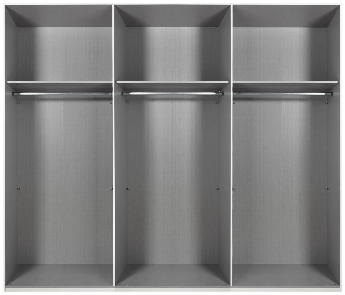Schwebetürenschrank Minden weiß Graphit B/H/T: ca. 270x210x65 cm