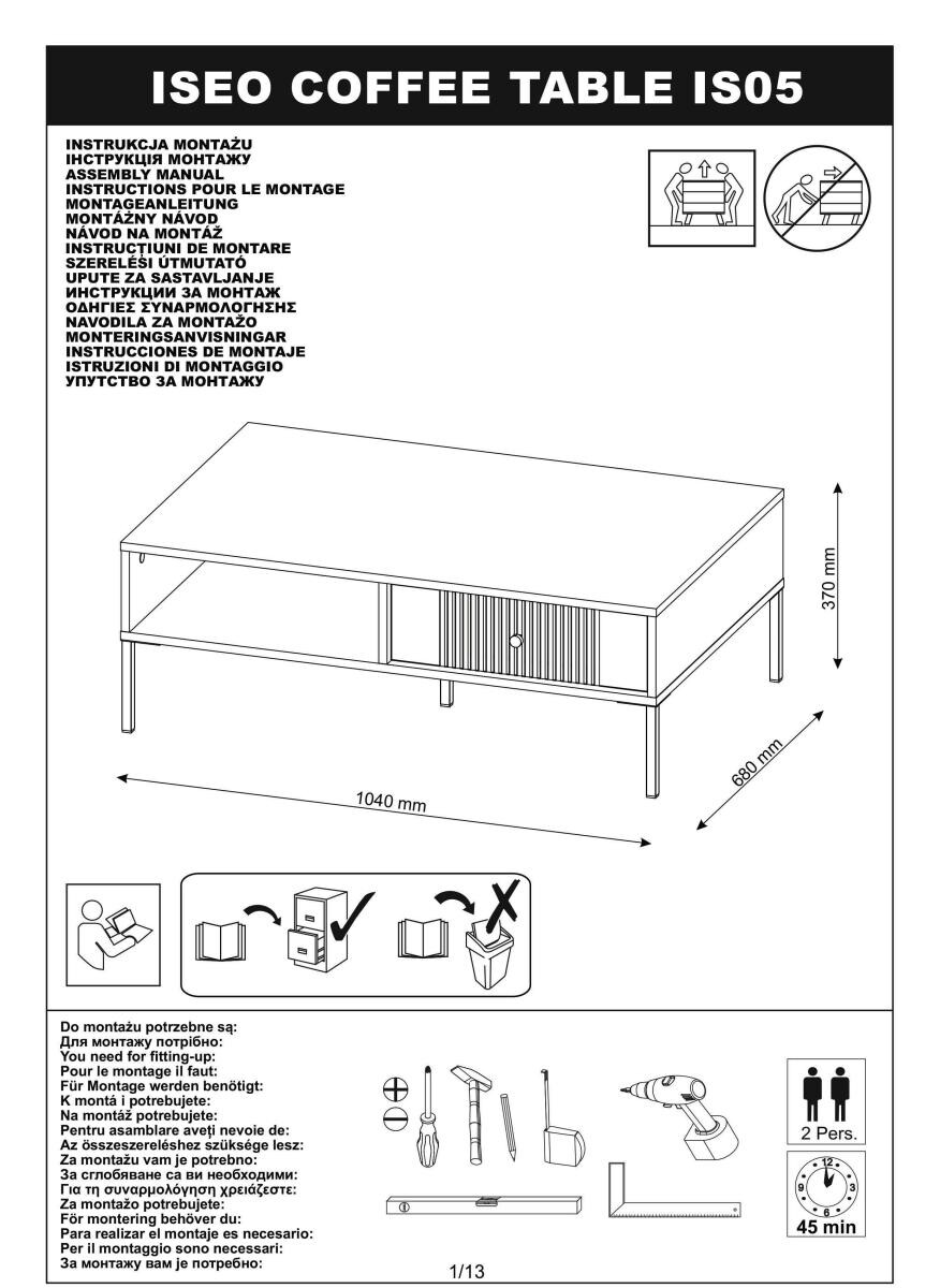 Couchtisch ISEO Cashmere B/H/T: ca. 139,8x37x76,4 cm