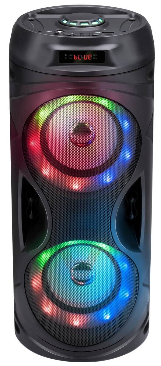 Bluetooth-Lautsprecher schwarz B/H/L: ca. 18,9x41,5x19 cm