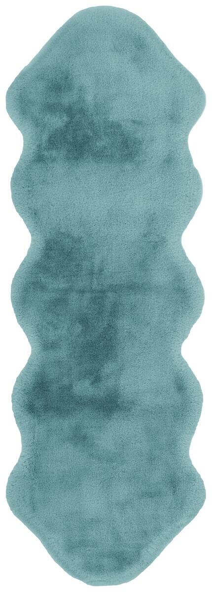 Arte Espina Hochflorteppich Rabbit Double Sheepskin 325 hellblau B/L: ca. 60x180 cm