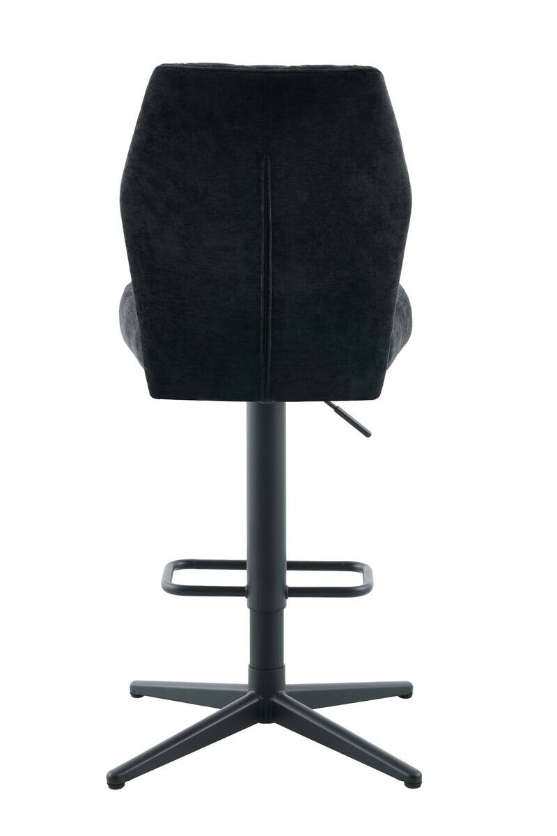 Barhocker Babsi schwarz Microfaser B/H/T: ca. 44x99x57 cm