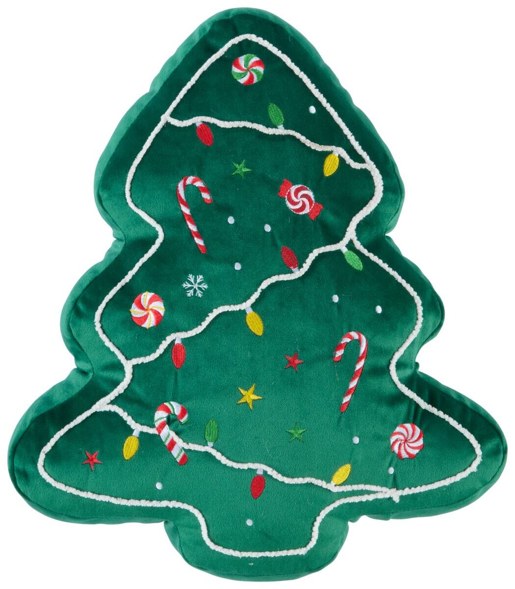 Dekokissen Weihnachten grün Polyester B/H/L: ca. 36,5x5x43 cm