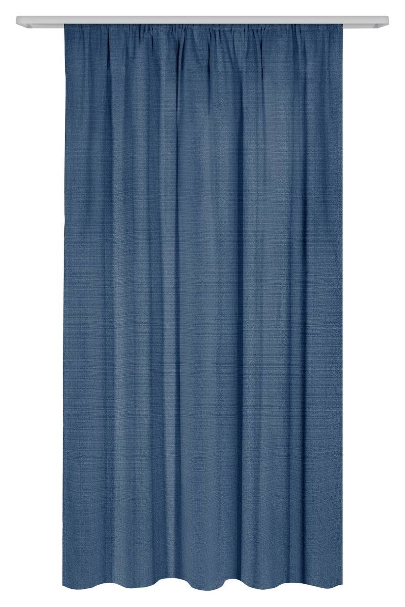 Dekovorhang Leo jeans 100% Polyester B/L: ca. 135x170 cm